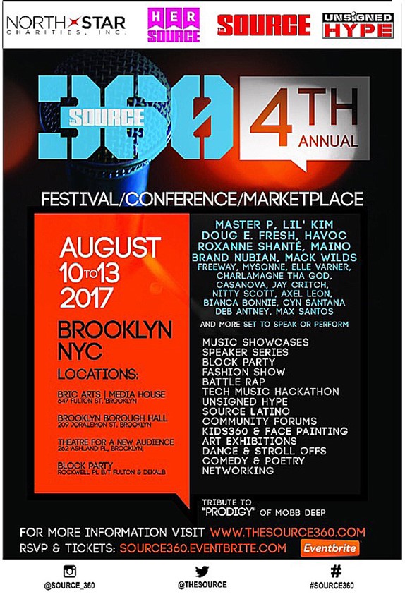 4th Annual SOURCE360 Festival & Conference @ Downtown Brooklyn August 10-13, 2017