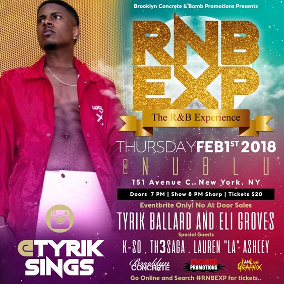 RNB EXP @ NuBlu Thursday February 1, 2018