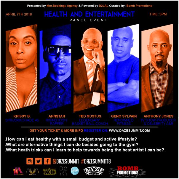 Daze Summit 18 Health & Entertainment Panel Event @ 519 Eighth Avenue Saturday April 7, 2018