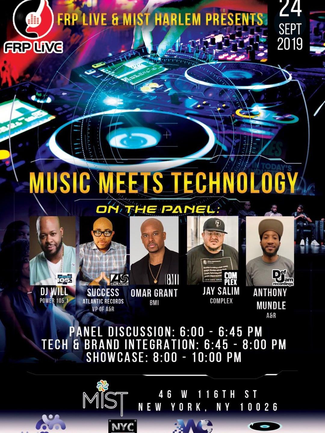 Music Meets Technology @ Mist Tuesday September 24, 2019