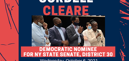 Cordell Cleare’s Nomination Celebration and Fundraiser @ Harlem NY Wednesday October 6, 2021