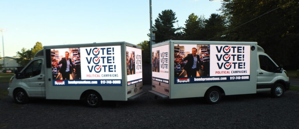 led billboard truck political ads